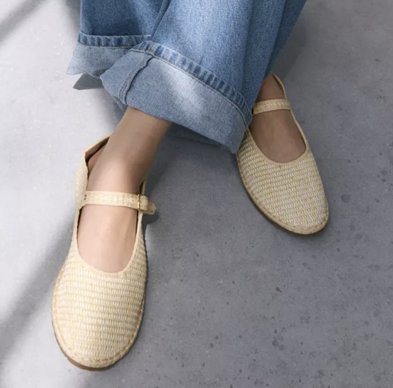 Urban Outfitters UO 草编玛丽珍鞋