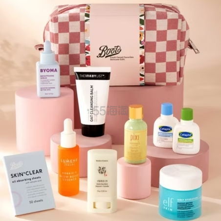 Boots Fresh Faced 精选护肤套装（价值£112.99）