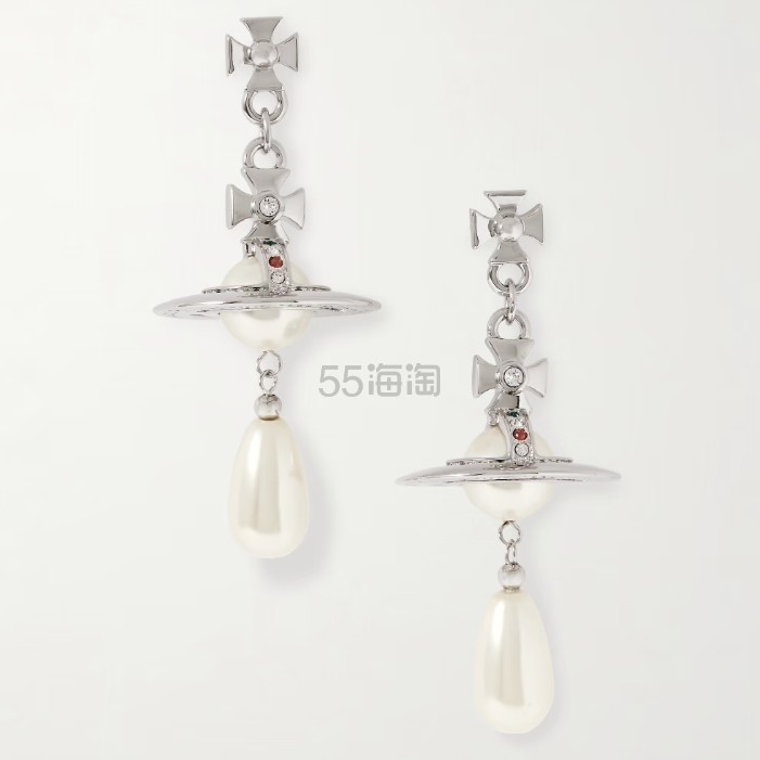 华晨宇同款 VIVIENNE WESTWOOD 西太后银色土星吊坠耳环