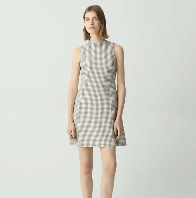 Theory 格纹连衣裙