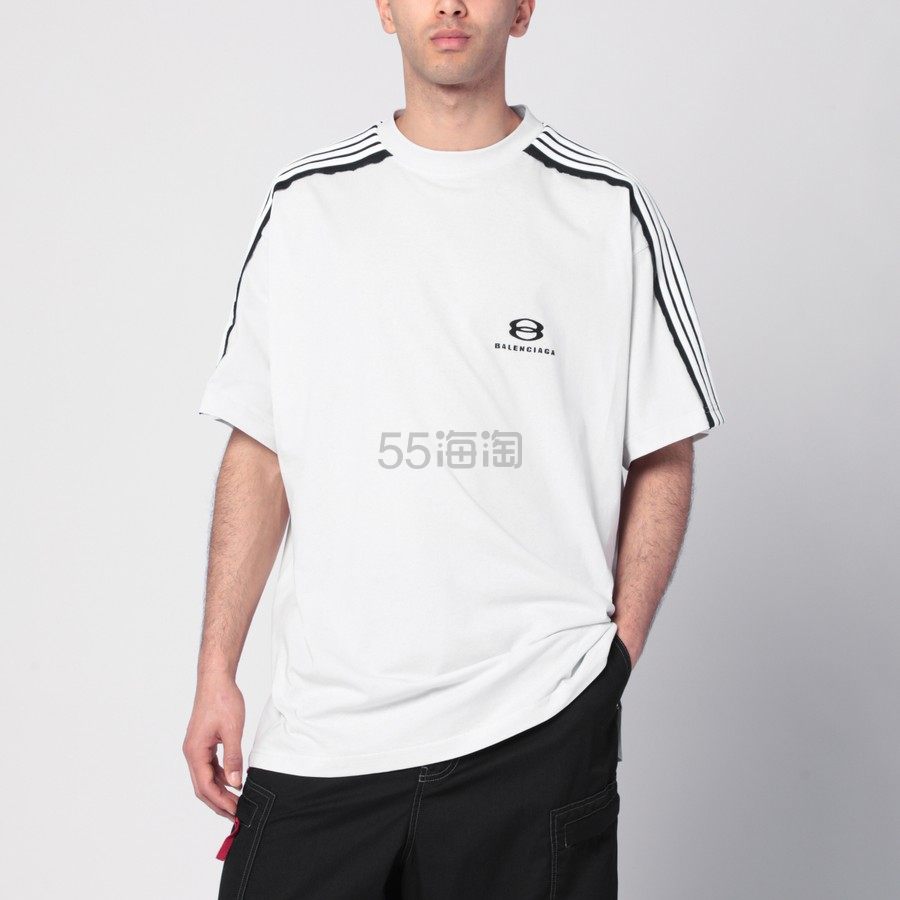 Balenciaga 巴黎世家白色徽标T恤