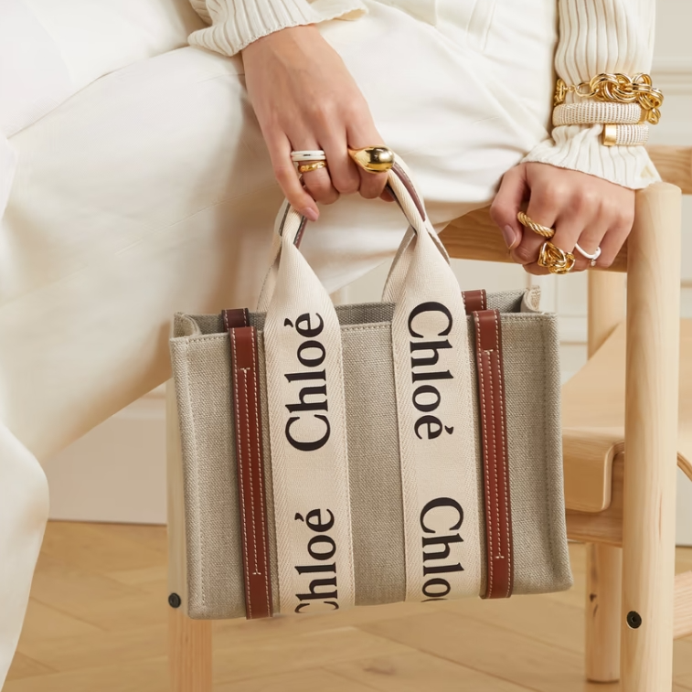 SSENSE：Chloe SS25 夏季新品鞋包专场 Pink Sense Micro 托特包$752