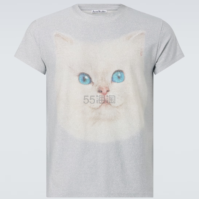 胡连鑫同款 ACNE STUDIOS 小猫印花T恤