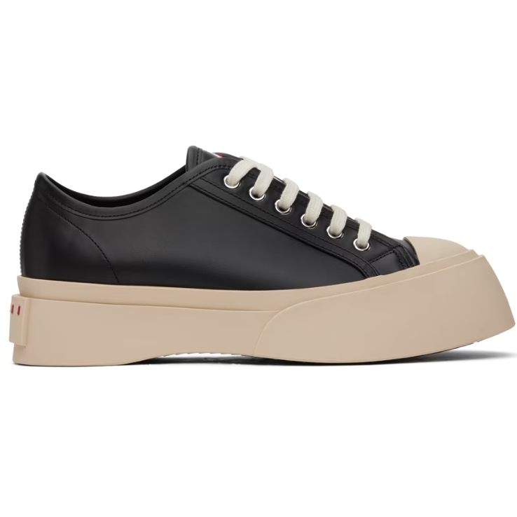 Marni 黑色 Nappa Leather Pablo Lace-Up 运动鞋