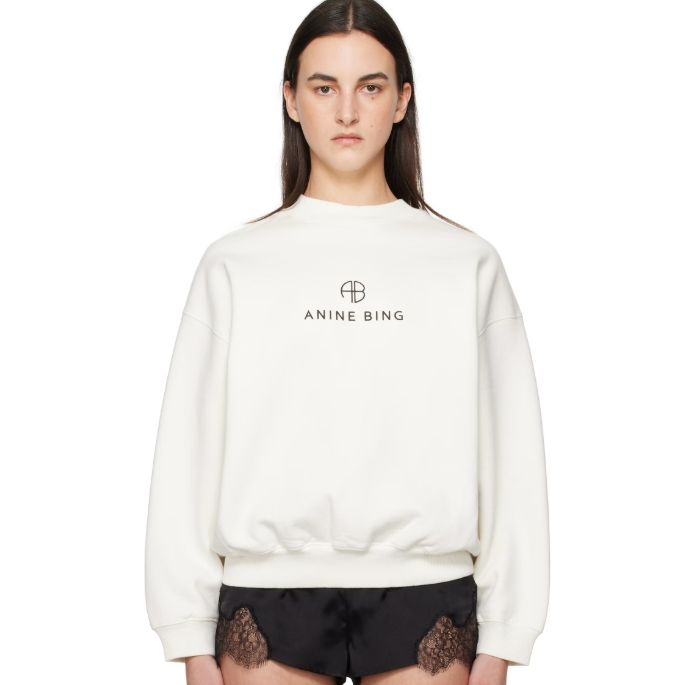 白鹿同款！anine bing  Jaci 字母卫衣