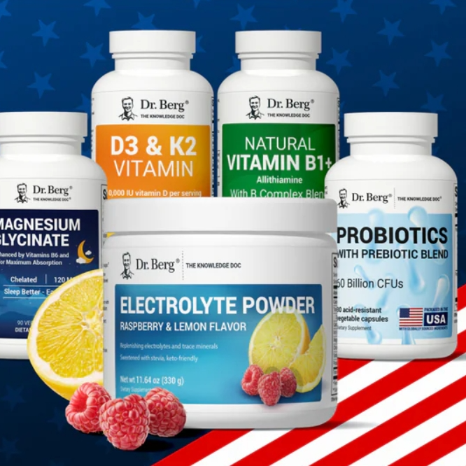 Dr Berg：独立日大促！黑接骨木果、维生素D3、电解质粉
