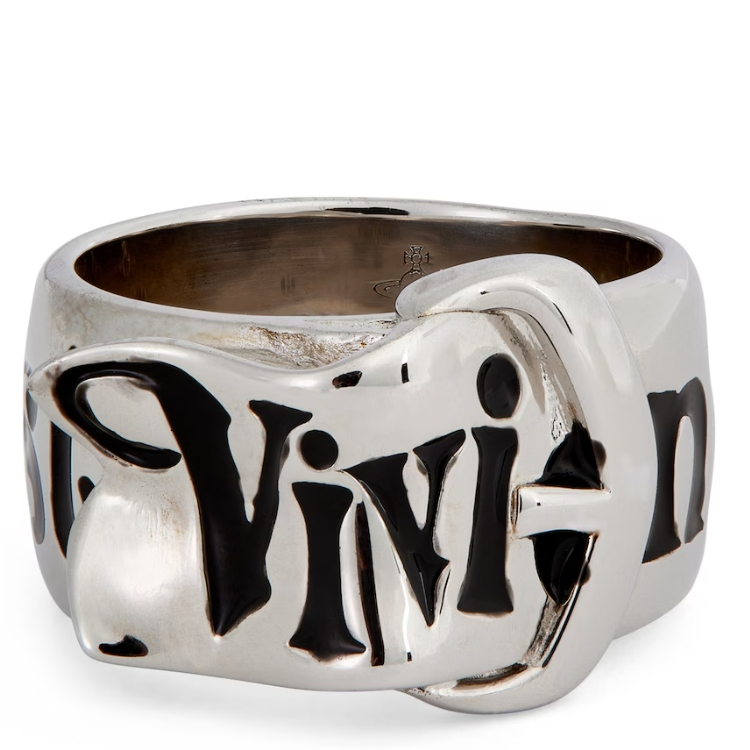 Vivienne Westwood 西太后 不规则金属字母戒指