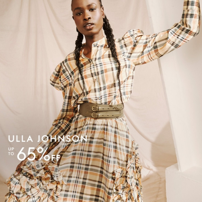 THE OUTNET 港站：Ulla Johnson 夏日美衣热卖 荷叶边花卉印花中长连衣裙HK$1980