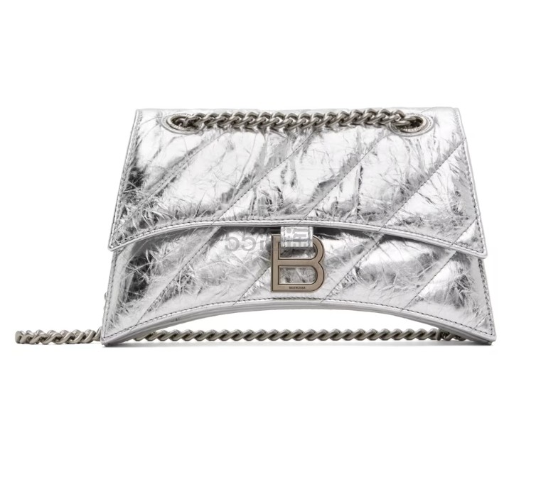 Balenciaga  Silver Small Crush 链条包
