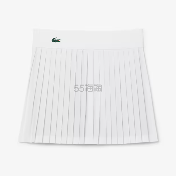 Lacoste 鳄鱼白色网球裙