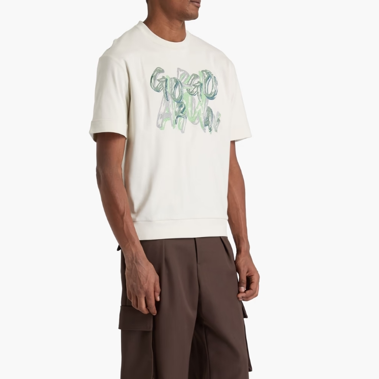 THE OUTNET 港站：清仓区男士夏日T恤捡漏 Giorgio Armani 刺绣棉质针织T恤HK$626