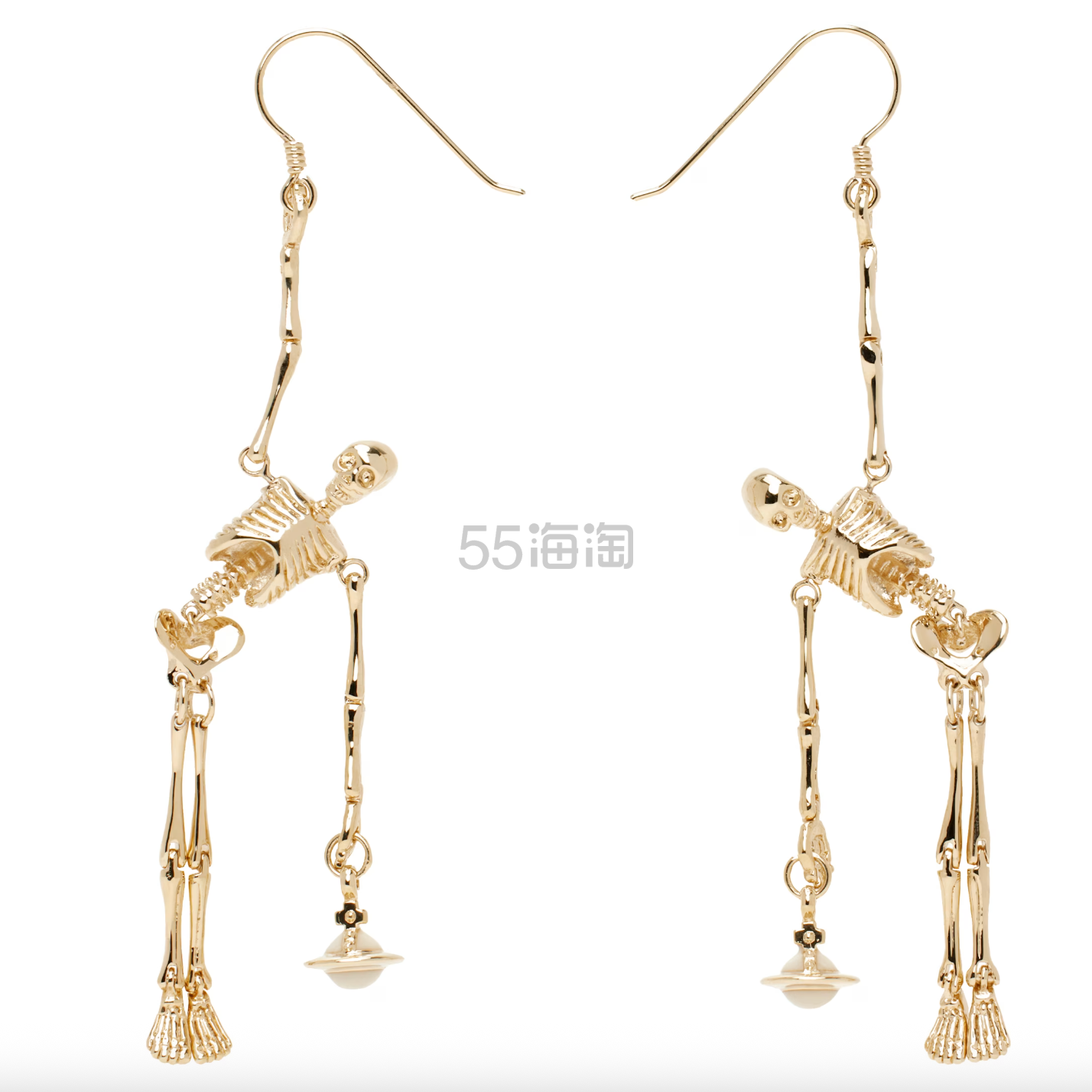 Vivienne Westwood 西太后金色骷髅耳环