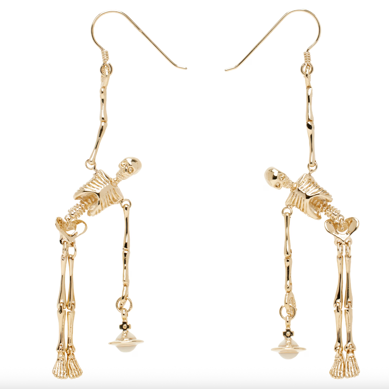 Vivienne Westwood 西太后金色骷髅耳环