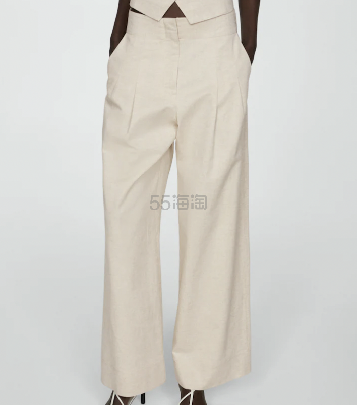 Mango 阔腿裤