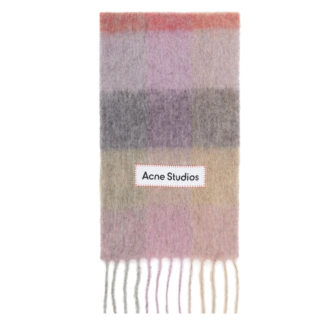 Acne Studios 冬季热门配色粉色格子围巾