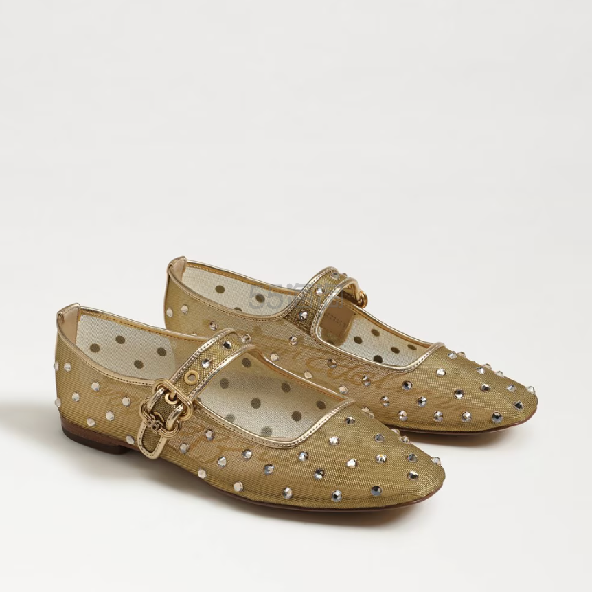虞书欣同款！Sam Edelman 网纱钻饰玛丽珍鞋