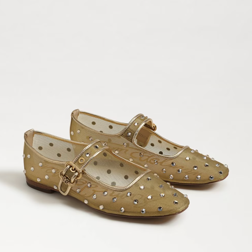 虞书欣同款！Sam Edelman 网纱钻饰玛丽珍鞋