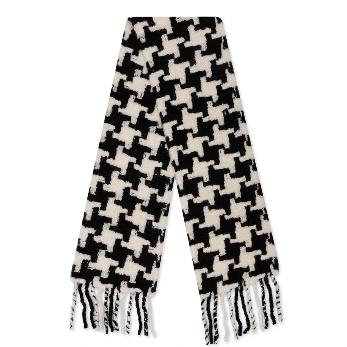 Savi同款！Acne Studios 黑白千鸟格围巾
