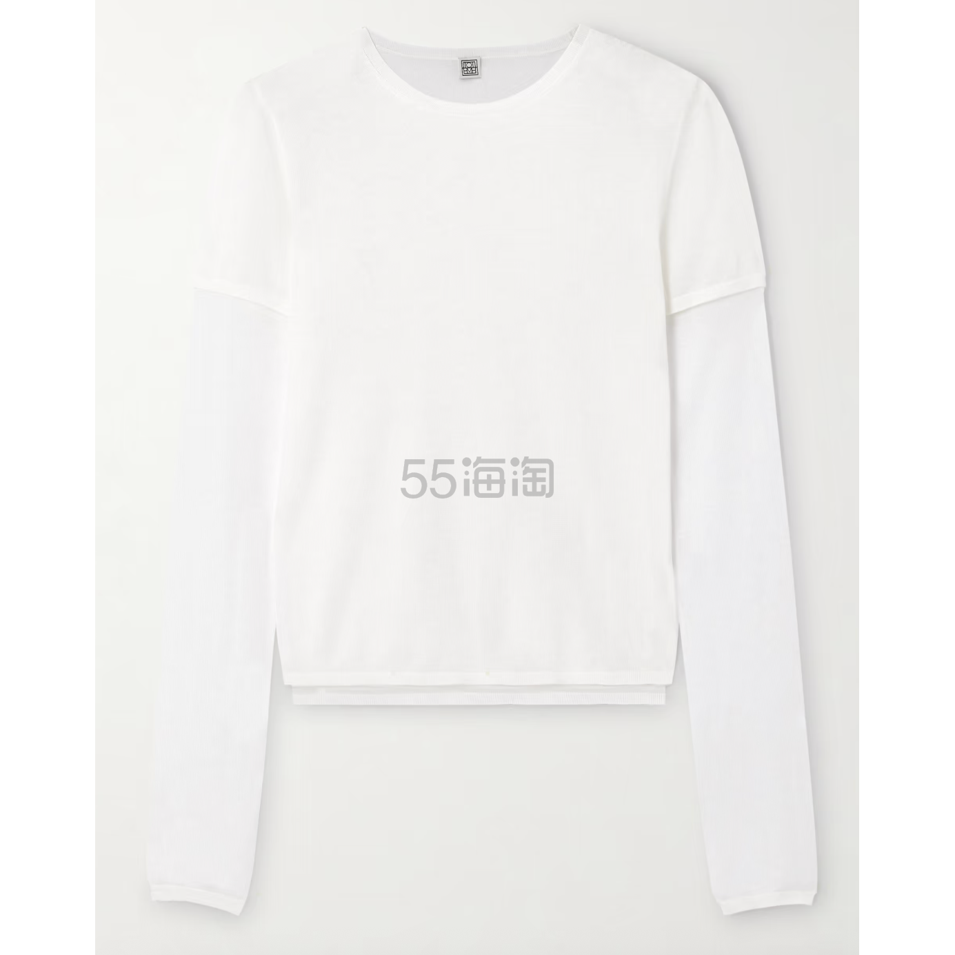 周雨彤同款！Toteme 假两件白T