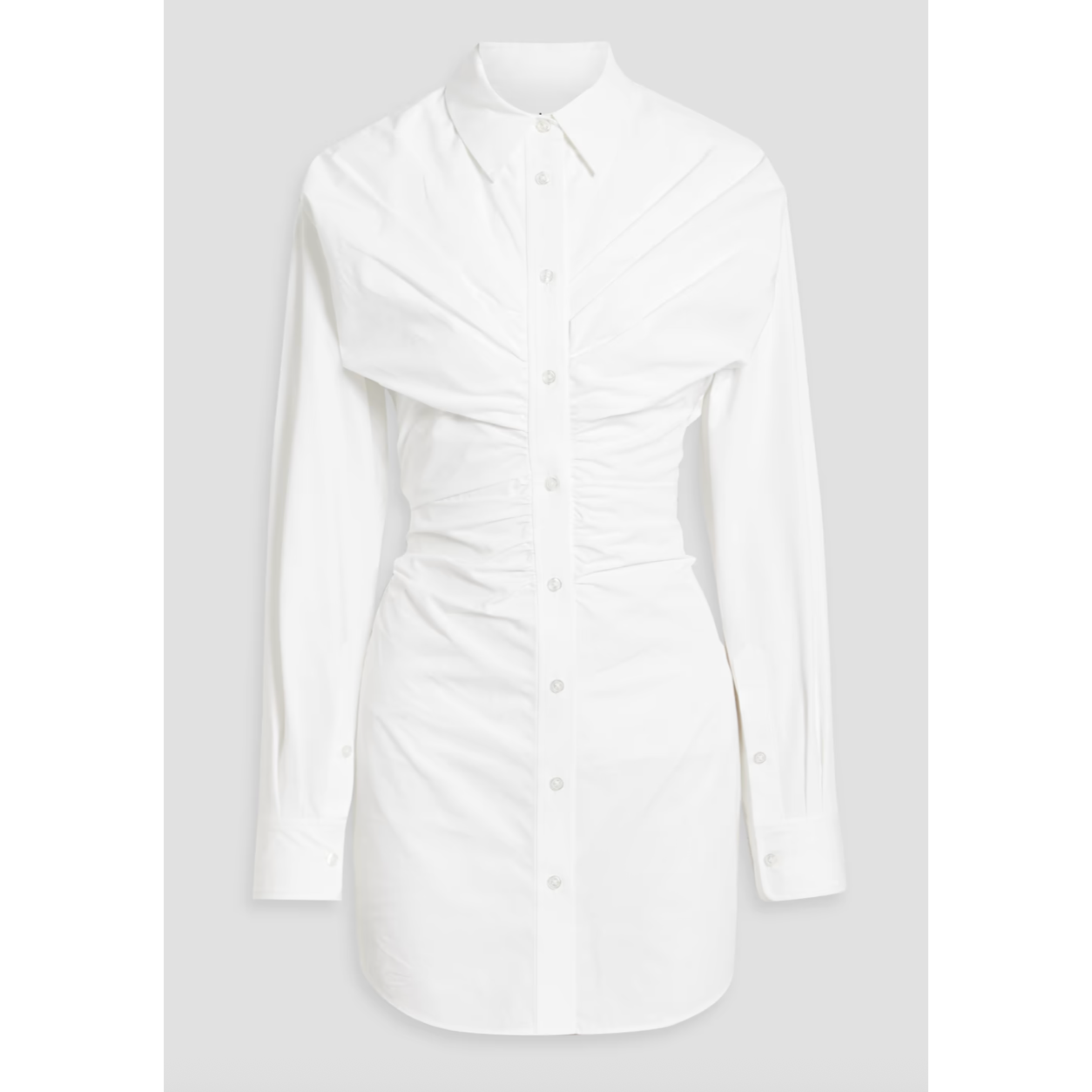 欧阳娜娜、阿Sa同款！Alexander Wang 白色衬衫裙