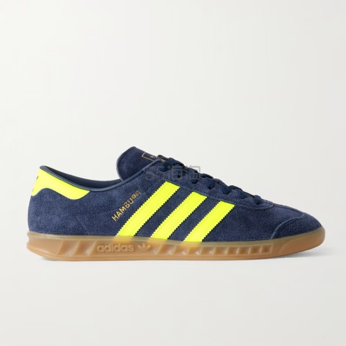 Adidas 阿迪达斯 Hamburg 蓝色绒面运动鞋