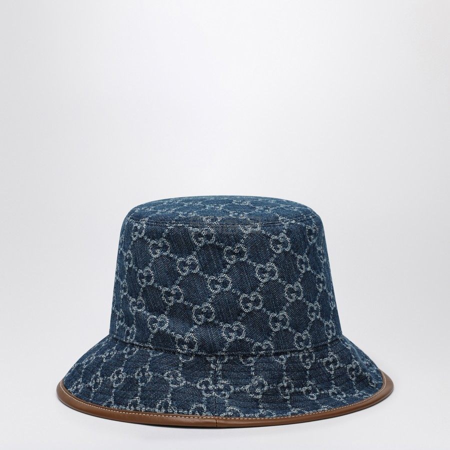 Gucci 古驰老花丹宁渔夫帽