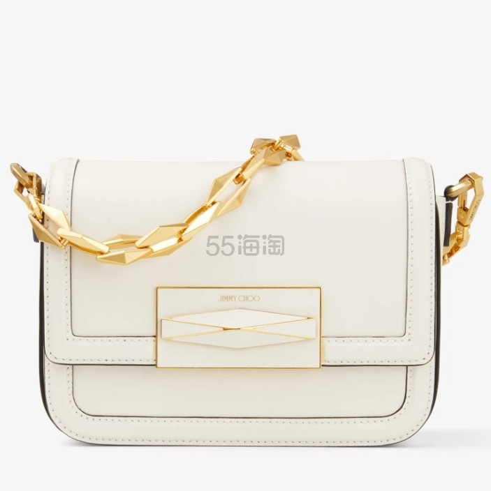 赵美延同款！Jimmy Choo 白色斜挎小方包