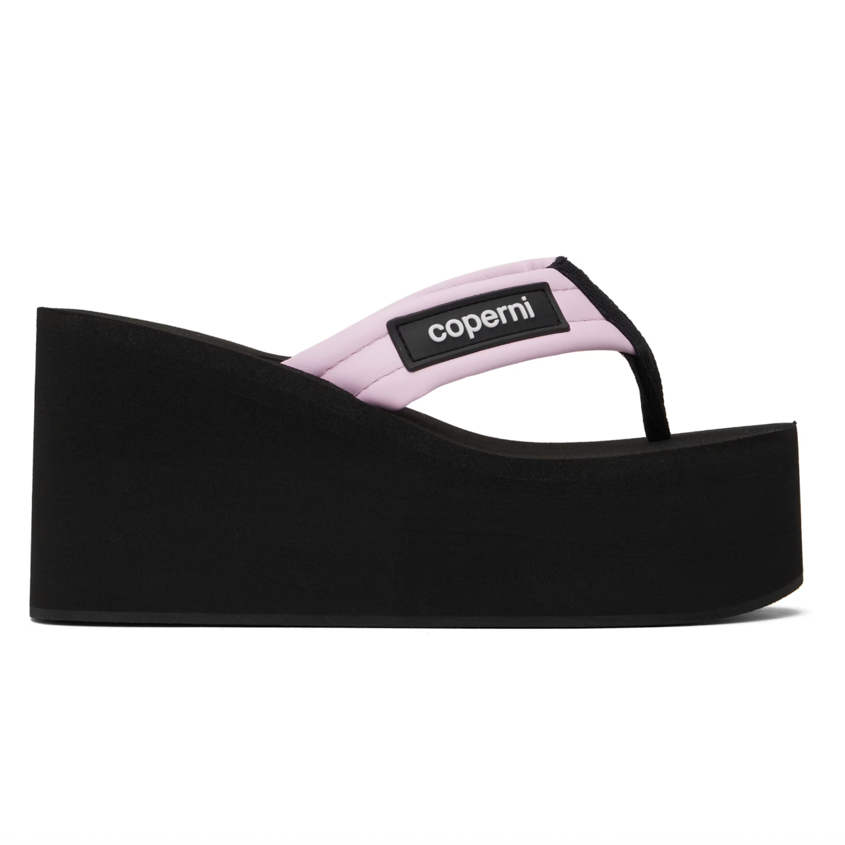 Coperni 黑色&粉色 Branded Wedge 凉鞋