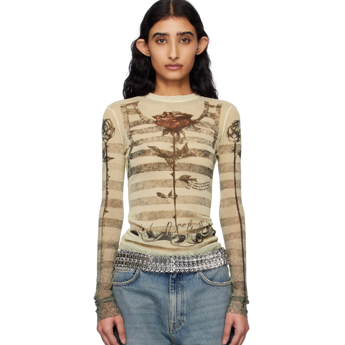 Jean Paul Gaultier 高缇耶玫瑰长袖