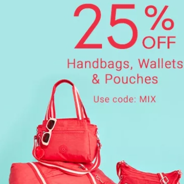 Kipling：手提包、钱包热卖 糖果色斜挎包$22 Mini 斜挎包$18