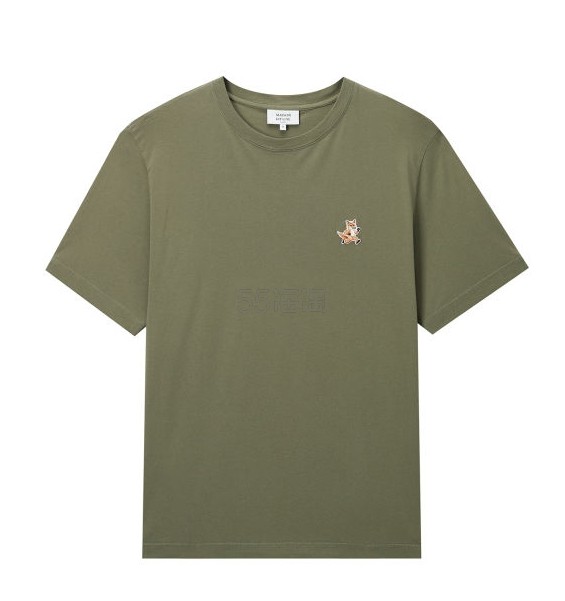 Maison Kitsuné 狐狸标志点缀 T 恤