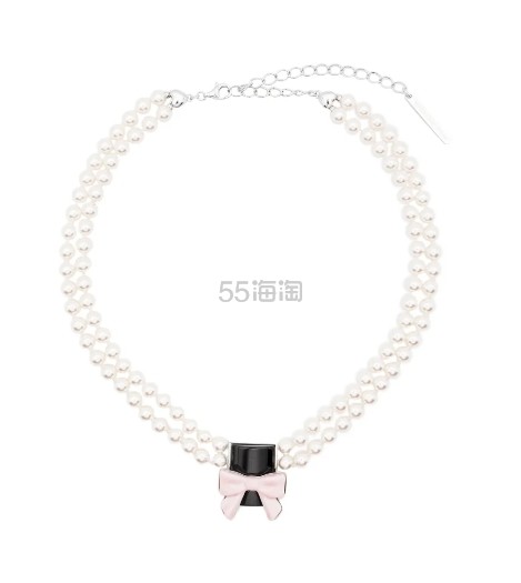 Shushu/Tong 蝴蝶结珍珠项链
