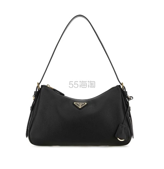 Prada 黑色皮革中号 Aimée 单肩包