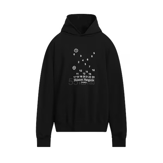 MAISON MARGIELA 马吉拉黑色连帽卫衣