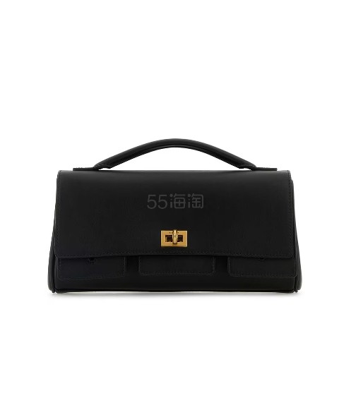 Balenciaga 黑色皮革 Bel Air 手提包
