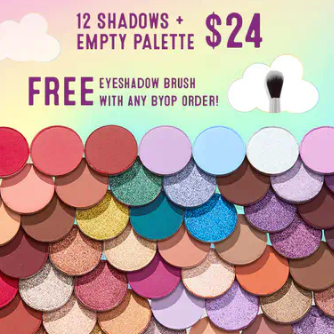 ColourPop 卡拉泡泡：自选眼影！12色$24 24色$46