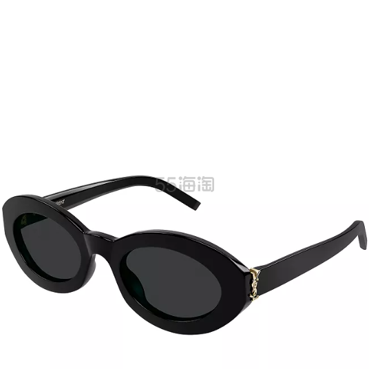 SAINT LAURENT 圣罗兰椭圆形墨镜 52mm