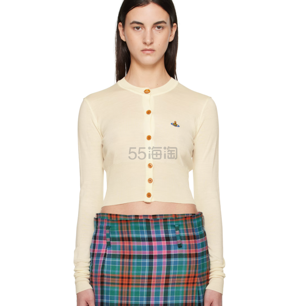 Vivienne Westwood 西太后奶油白Bea开衫