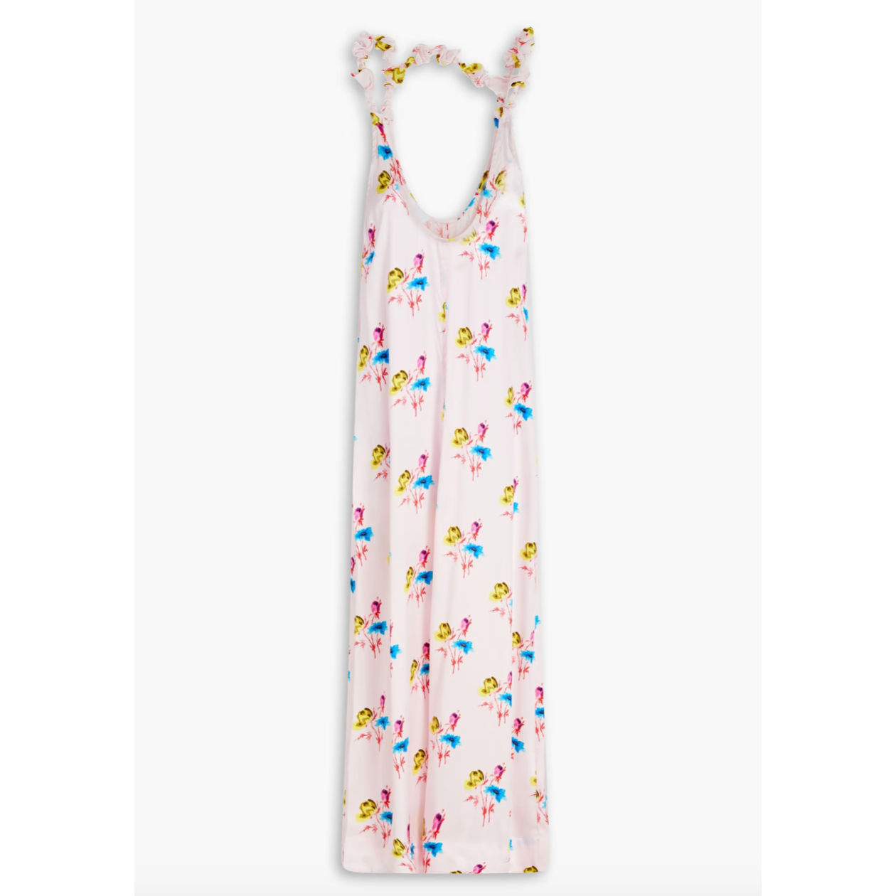 Ganni 丝缎吊带连衣裙