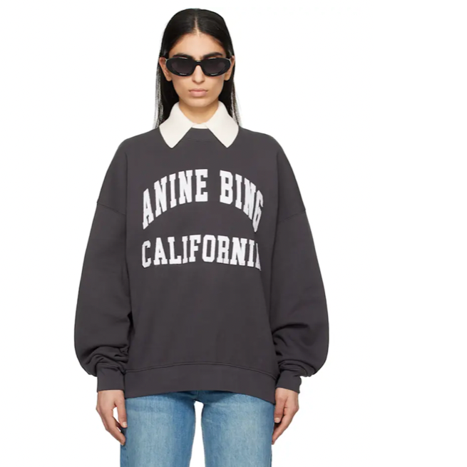 ANINE BING Miles 黑色卫衣