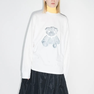 刘雨昕同款！We11done 小熊卫衣