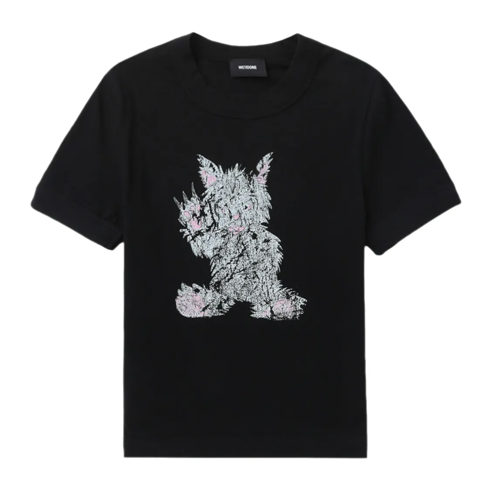 金玟庭同款！We11done 黑色小怪兽短袖