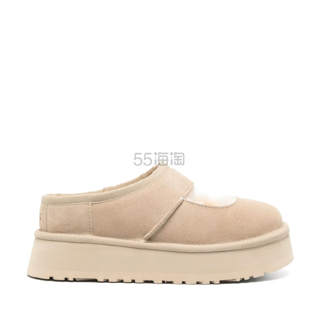 张元英同款！UGG 沙米色毛绒玛丽珍鞋