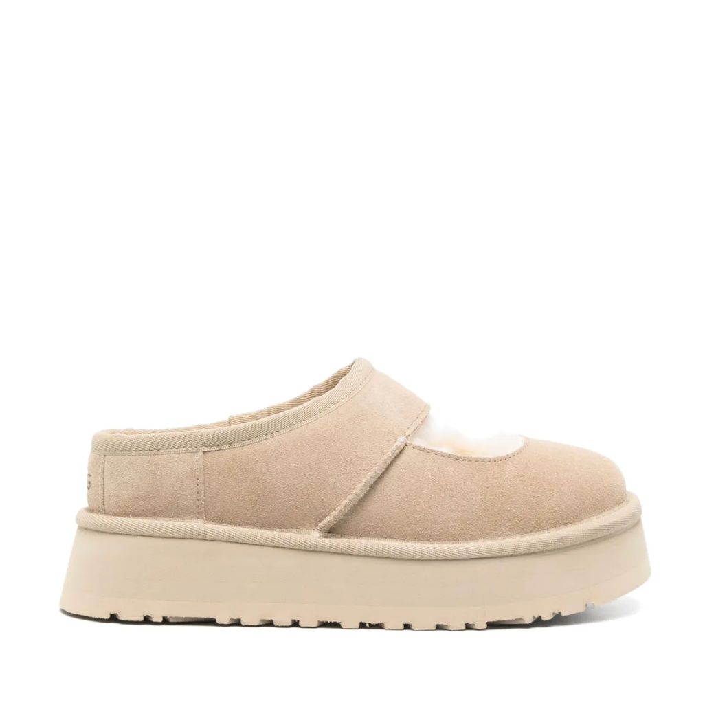 张元英同款！UGG 沙米色毛绒玛丽珍鞋