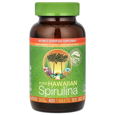 Nutrex Hawaii, 夏威夷螺旋藻，3 克，400 片（每片 50 毫克）