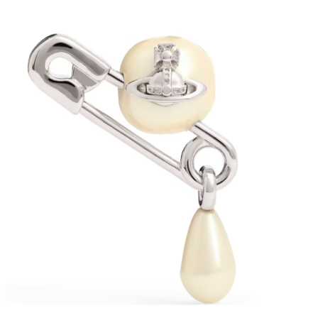 Vivienne Westwood 西太后 珍珠别针单边耳环