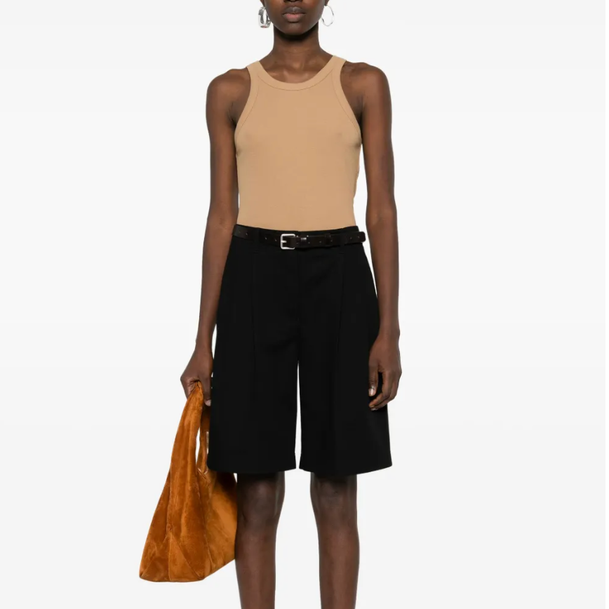 Savi同款！Toteme 黑色五分短裤