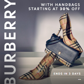 Gilt：时尚热卖！Burberry 巴宝莉品牌促销 入手包袋、配饰等