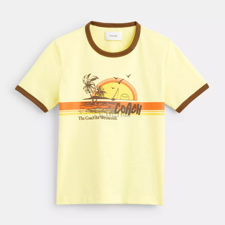 COACH 蔻驰 70 S 印花短袖
