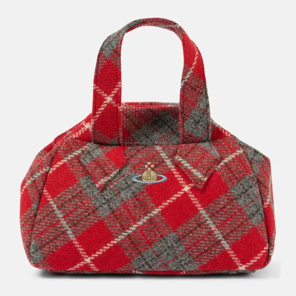 VIVIENNE WESTWOOD 西太后 Archive 中号红色格纹手提包